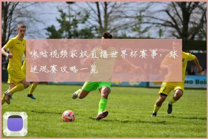 咪咕视频获权直播世界杯赛事,球迷观赛攻略一览